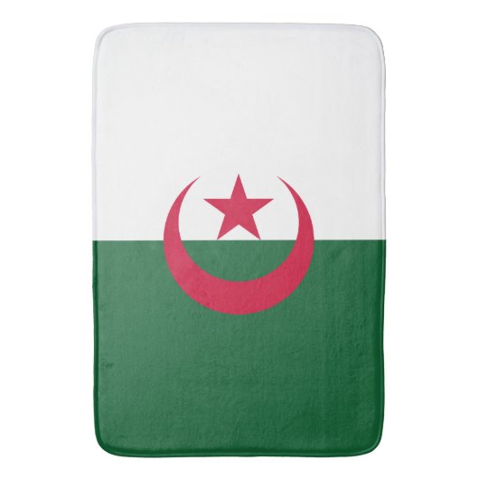 Tapis De Bain Drapeau Algérie (devant Vertical)