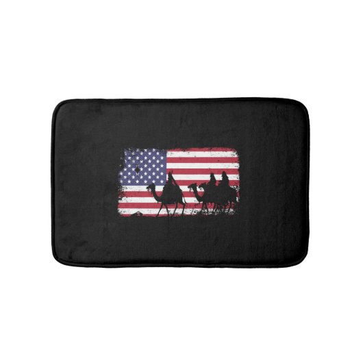 Tapis De Bain drapeau américain (Devant)