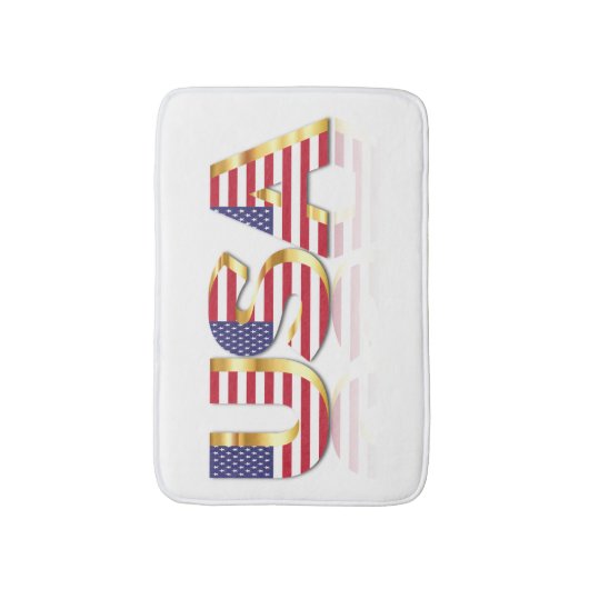 Tapis De Bain Drapeau américain de bain (Devant (Vertical))