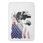 Tapis De Bain Drapeau américain de hockey (devant Vertical)