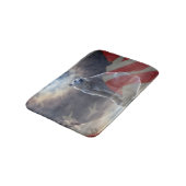 Tapis De Bain Drapeau américain de l'Ours polaire de l'Alaska (Angle)