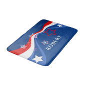 Tapis De Bain Drapeau américain design moderne (Angle)
