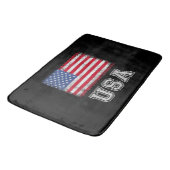 Tapis De Bain Drapeau Américain Patriotique Pour Hommes Femmes E (Angle)