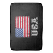Tapis De Bain Drapeau Américain Patriotique Pour Hommes Femmes E (devant Vertical)