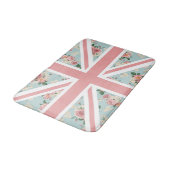 Tapis De Bain Drapeau anglais d'Union Jack de roses (Angle)