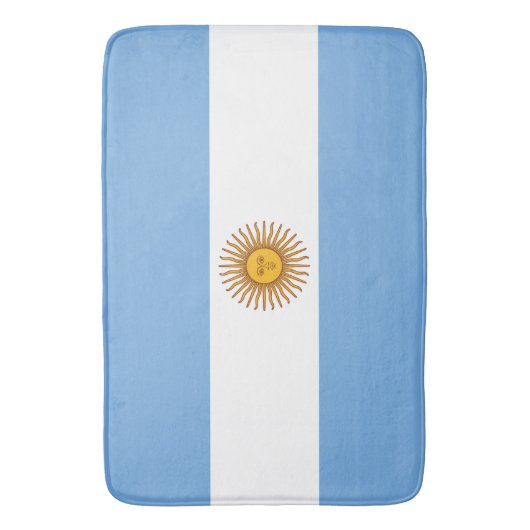 Tapis De Bain Drapeau Argentine (devant Vertical)