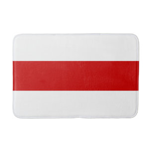 Tapis De Bain Drapeau biélorusse (rouge et blanc)