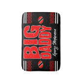 Tapis De Bain Drapeau Big Daddy Trinité (Votre Nom) sur fond noi (Devant (Vertical))