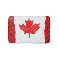 Drapeau canadien. Clôture à mailles. Rustique. Coo