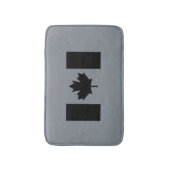 Tapis De Bain Drapeau canadien élégant en noir (Devant (Vertical))