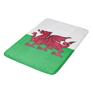 Tapis De Bain Drapeau celtique du Dragon rouge du Pays de Galles