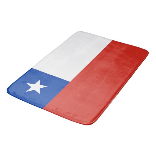 Tapis De Bain Drapeau Chili (Angle)