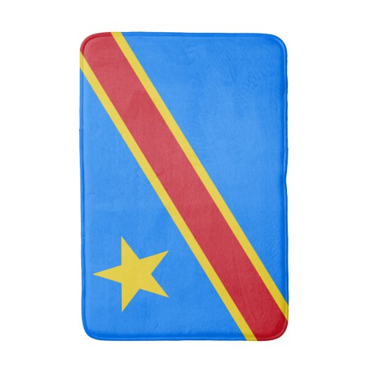 Tapis De Bain Drapeau Congo Kinshasa (Devant (Vertical))