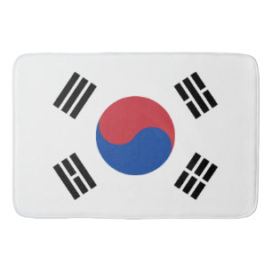 Tapis De Bain Drapeau Corée du Sud