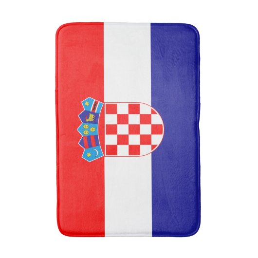 Tapis De Bain Drapeau croate (Devant (Vertical))
