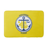 Tapis De Bain Drapeau d'Anchorage, Alaska Bath Mat (Devant)