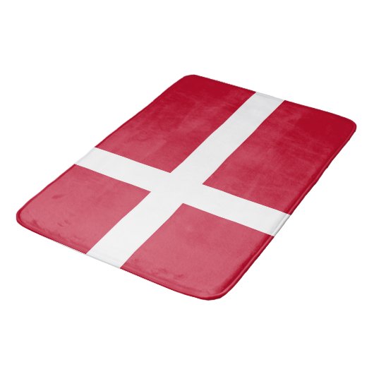 Tapis De Bain Drapeau Danemark  (Angle)