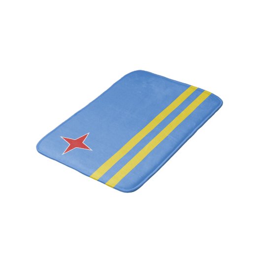 Tapis De Bain Drapeau d'Aruba (Angle)