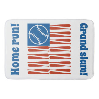 Tapis De Bain Drapeau de baseball
