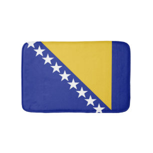 Tapis De Bain Drapeau de Bosnie-Herzégovine