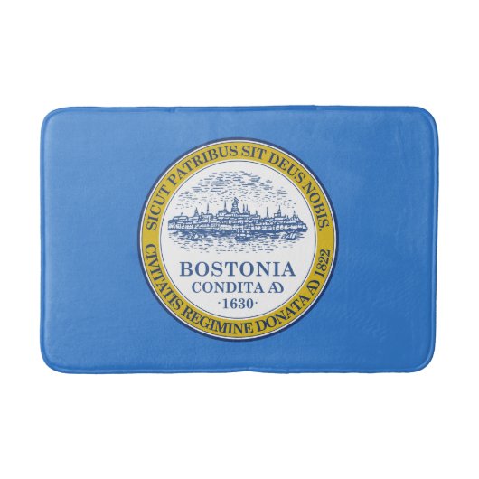 Tapis De Bain Drapeau de Boston, Massachusetts Bath Mat (Devant)