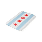 Tapis De Bain Drapeau de Chicago, Illinois Bathroom Mat (Angle)