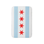 Tapis De Bain Drapeau de Chicago, Illinois Bathroom Mat (Devant (Vertical))