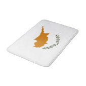 Tapis De Bain Drapeau de Chypre (Angle)