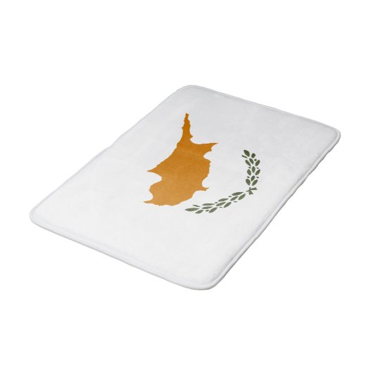 Tapis De Bain Drapeau de Chypre (Angle)