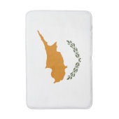 Tapis De Bain Drapeau de Chypre (Devant (Vertical))