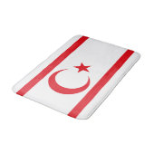 Tapis De Bain Drapeau de Chypre du Nord (Angle)