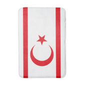 Tapis De Bain Drapeau de Chypre du Nord (Devant (Vertical))
