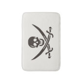 Tapis De Bain Drapeau de crâne obsidien Drapeau de pirate Calico (Devant (Vertical))