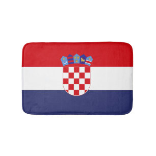 Tapis De Bain Drapeau de Croatie