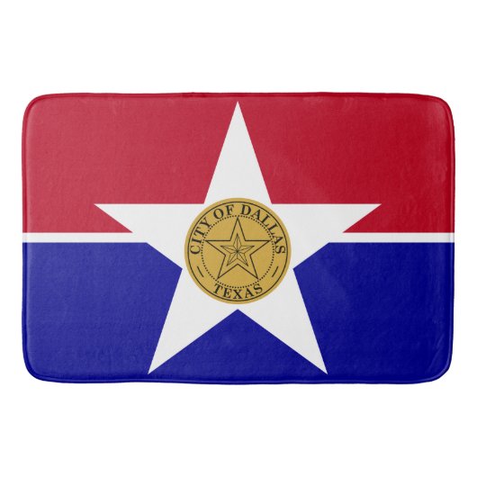 Tapis De Bain Drapeau de Dallas (Texas) (Devant)