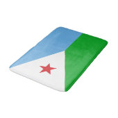 Tapis De Bain Drapeau de Djibouti (Angle)