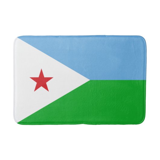 Tapis De Bain Drapeau de Djibouti (Devant)