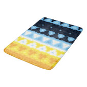 Tapis De Bain Drapeau de fierté BoHo Groovy Géométrique Abstrait (Angle)