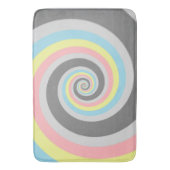 Tapis De Bain Drapeau de fierté Demiflux Spirale Abstraite Tripa (devant Vertical)