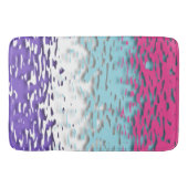 Tapis De Bain Drapeau de fierté multisexuel funky trippy ondulé (Devant)