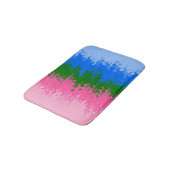 Tapis De Bain Drapeau de fierté omniromantique abstrait ondulé t (Angle)