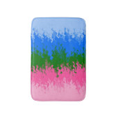 Tapis De Bain Drapeau de fierté omniromantique abstrait ondulé t (Devant (Vertical))