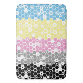 Tapis De Bain Drapeau de fierté polygender abstrait géométrique (devant Vertical)