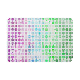 Tapis De Bain Drapeau de fierté Toric abstrait boho éclectique G