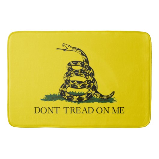 Tapis De Bain Drapeau de Gadsden (Ne pas me rouler dessus) (Drap (Devant)