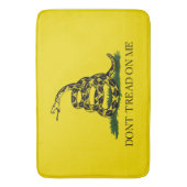 Tapis De Bain Drapeau de Gadsden (Ne pas me rouler dessus) (Drap (devant Vertical)