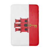 Tapis De Bain Drapeau de Gibraltar (Devant (Vertical))