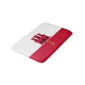 Tapis De Bain Drapeau de Gibraltar (Angle)