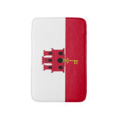 Tapis De Bain Drapeau de Gibraltar (Devant (Vertical))