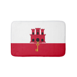 Tapis De Bain Drapeau de Gibraltar